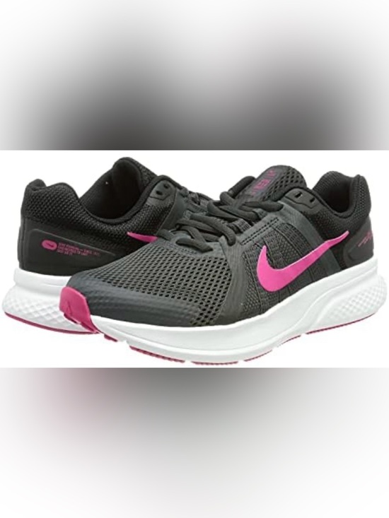 Nike Shoes - Nike Women's Dark Gray and Pink Motion Running Shoes Size 11